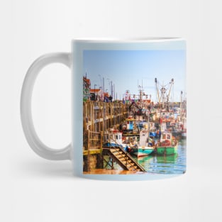 Scarborough Harbour Fishing Boats Mug